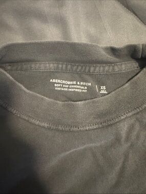 Abercrombie & Fitch Black Crewneck Short-Sleeve Tee
